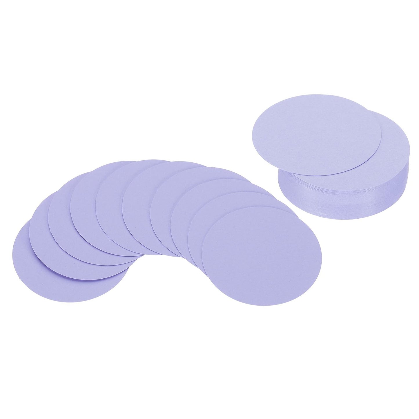 PATIKIL 4inch Circle Card Stock, 50Pcs Round Shape Cutouts Paper Thick Cardstock Coaster for DIY Craft Projects Classroom Bulletin Board Decor, Sky Blue BST326L