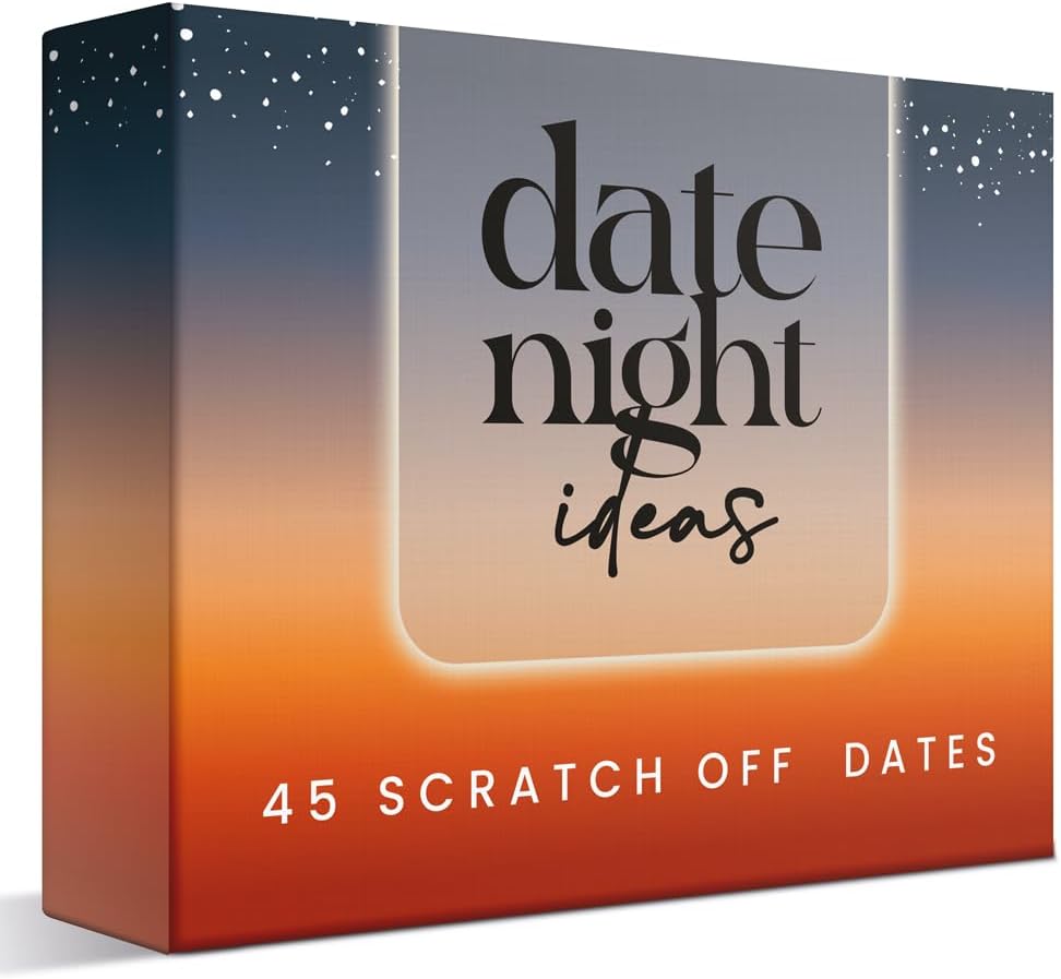 45 Romantic & Fun Scratch Off Date Night Ideas Card Game, Couple Gifts for Boyfriend, Girlfriend, Wife, Husband, Engagement, Birthday, Anniversaries or Bridal Shower Gifts WN420