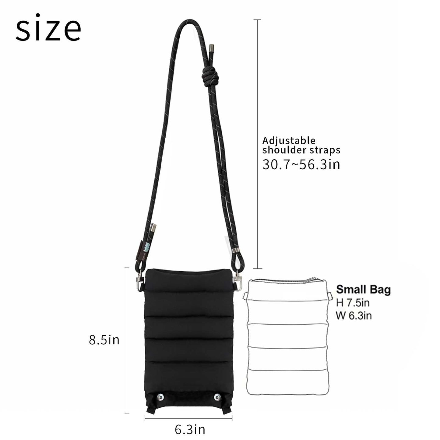 ACUARIO Crossbody Bag for Women, Tote Bag Purse for Work, Travel, Gym – Small Shoulder Bag, Stylish Women’s Tote Handbag BST202