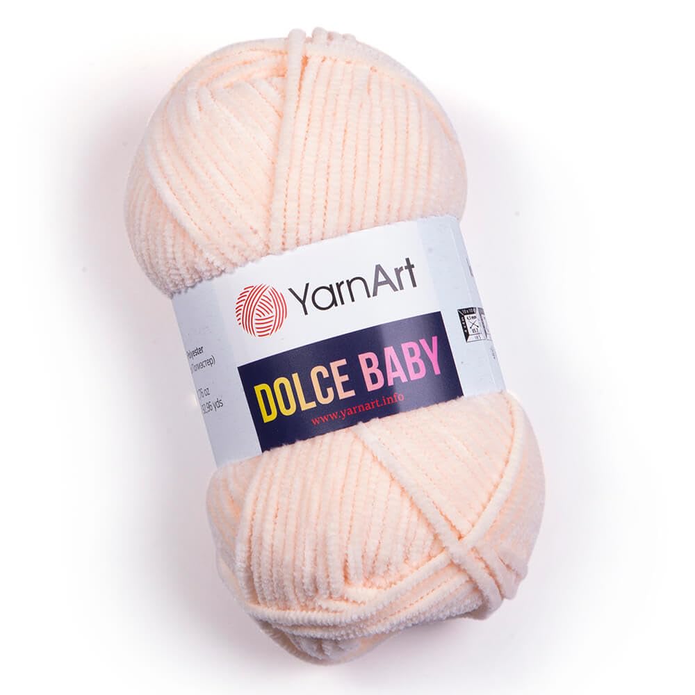 Yarnart Dolce Baby Yarn Soft Chenille Velvet Medium Blanket Amigurumi Yarn 50 Gram (1.76 oz) 93 Yards (850) BST220