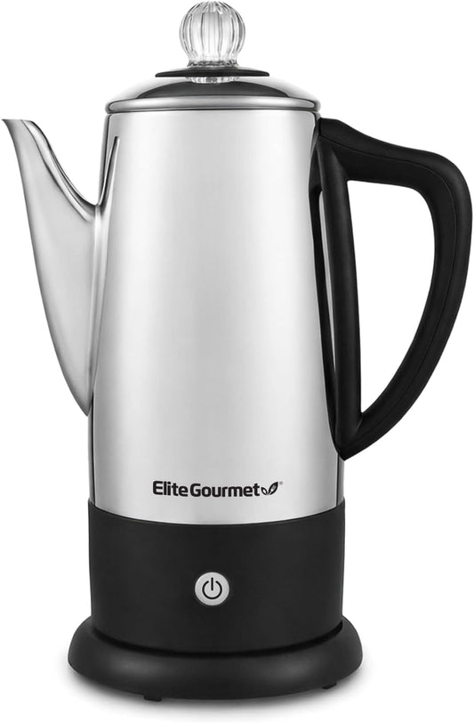 Elite Gourmet EC812 Electric 12-Cup Coffee Percolator with Keep Warm 47