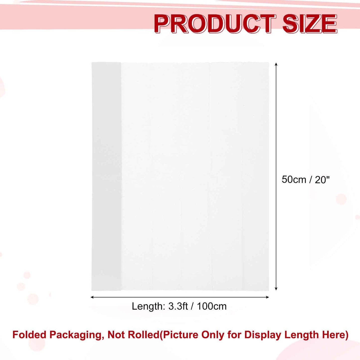 MECCANIXITY Crepe Paper Roll 7.5ft Long 20 Inch Wide for Wedding Ceremony Various Large Festivals Decoration, Light Champagne BST326L