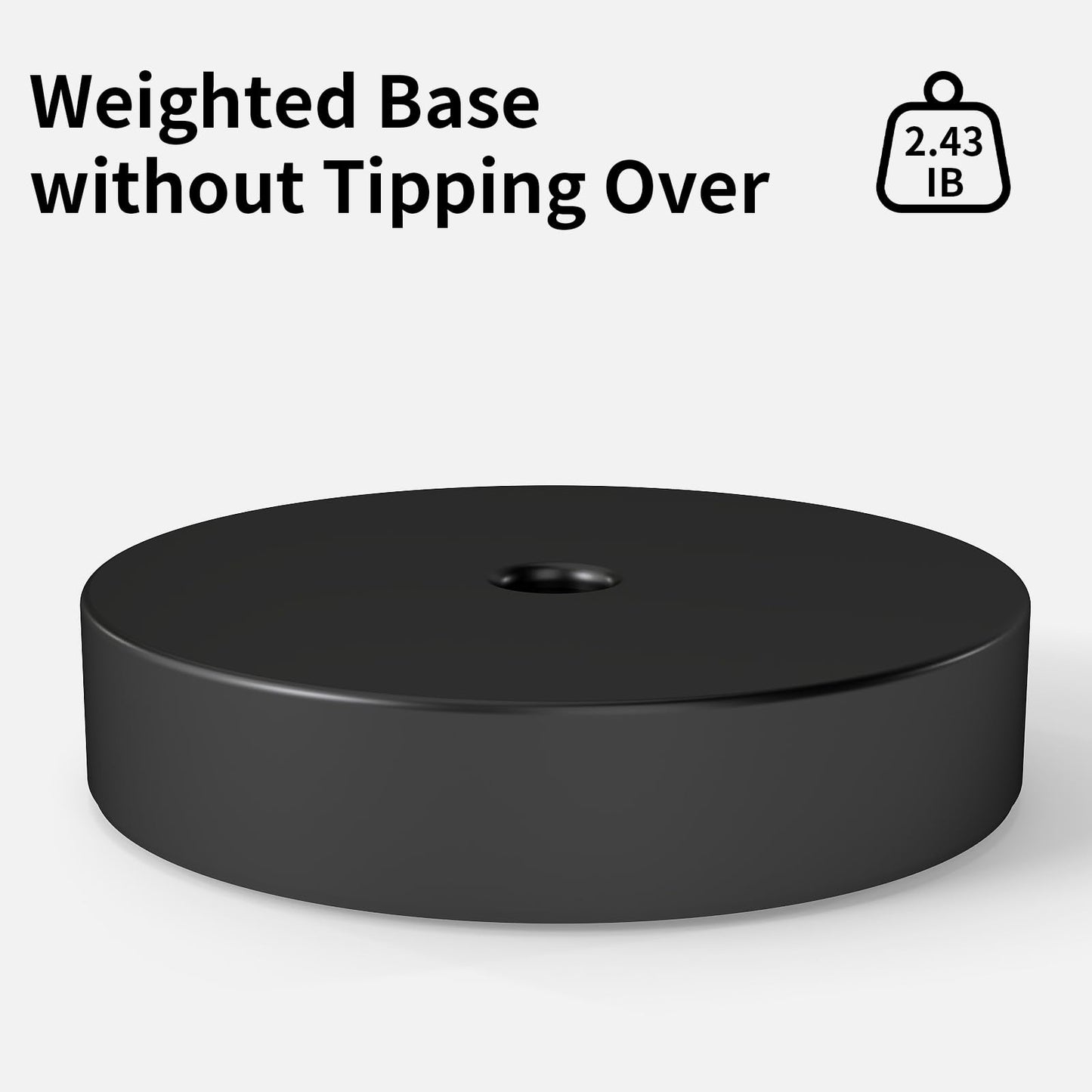STWWO Paper Towel Holder Countertop, Freestanding Paper Towel Holder, Black | Paper Roll Holder with Anti Slip Weighted Base, Stainless Steel Heavy Duty Papertowel Holder, Kitchen Roll Holder BST326H