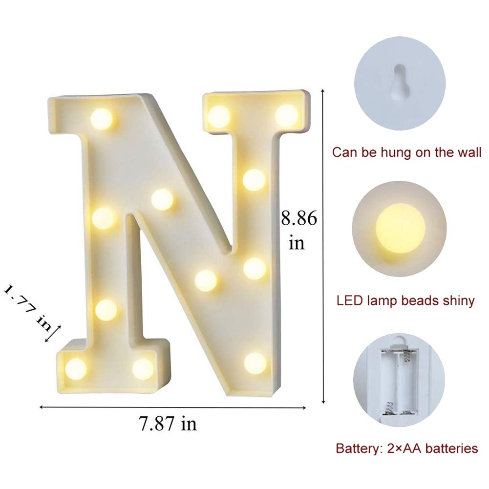 MUMUXI Marquee Light Up Letters | Large Light Up Numbers | Battery Powered and Bright with Every Letter of the Alphabet | For Wedding, Birthday, Party, Celebration, Christmas or Home Decoration (0) BST220