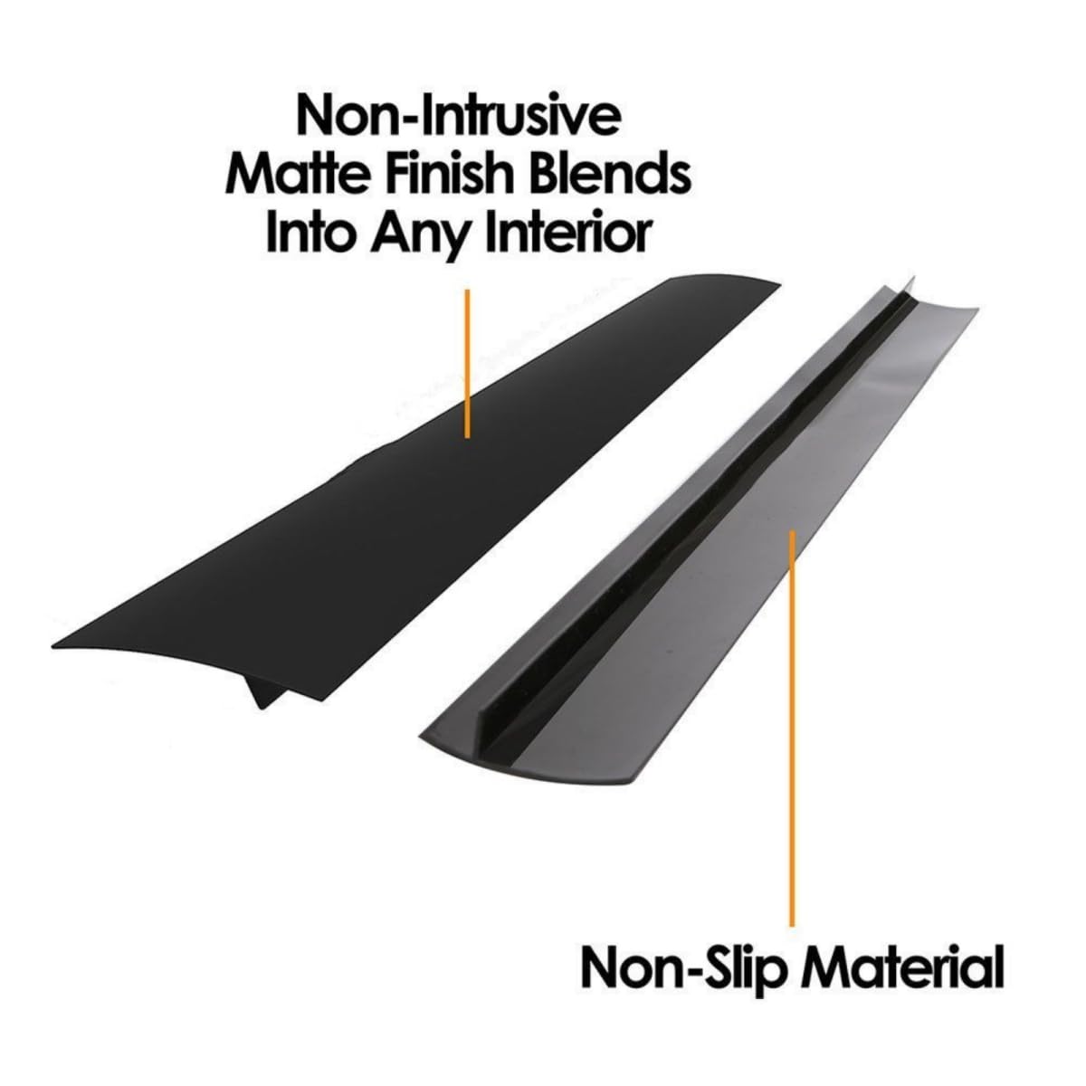 Stove Gap Covers (2 Pack), Easy to Clean Gap Fillers Between Counters and Stovetops, Oven, Washer，Furniture Easy to Install Heat Resistant, Black 25 Inches BST220