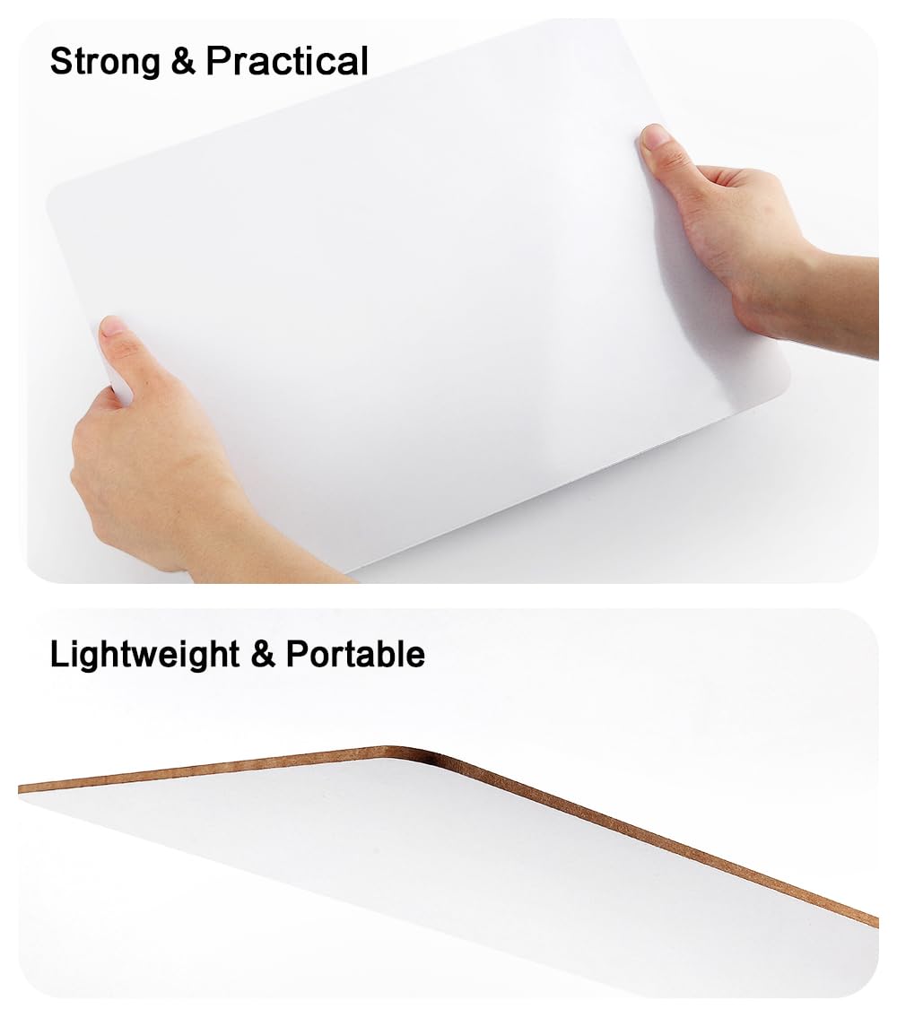 Dry Erase Lapboards, HERKKA 32 Pack Double Sided Dry Erase Lap Boards 9 x 12.5 Inch Small Dry Erase Boards for Students Classroom Teacher Supplies DD1210