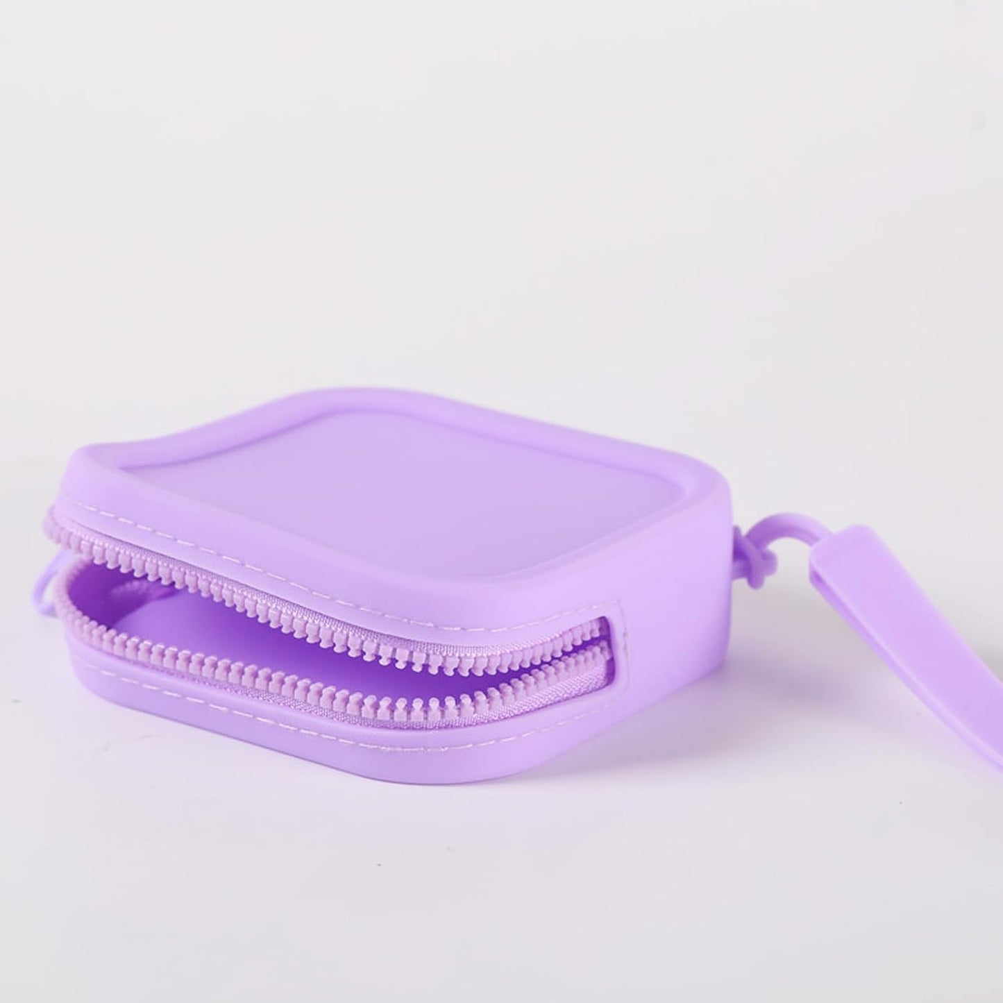 Coin Purse For Women And Girls, Silicone Change Purse Square Coin With Multi-usage, Colorful Coin Wallet For Change, Receipts And Keys WN420