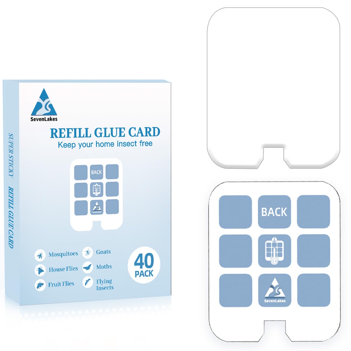 36 Pcs Sticky Refill Glue Cards, Compatible with Safer Home SH502, Dynatrap DT3005W-DS3, DT23005-06, Targets Moth, Fly, Mosquito, Gnat and More, Safe and Super Sticky (Matcha Green) WN420