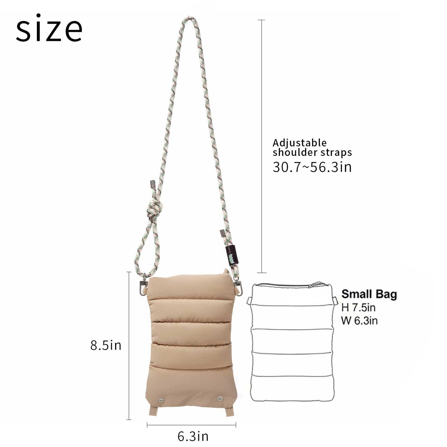 ACUARIO Crossbody Bag for Women, Tote Bag Purse for Work, Travel, Gym – Small Shoulder Bag, Stylish Women’s Tote Handbag BST202