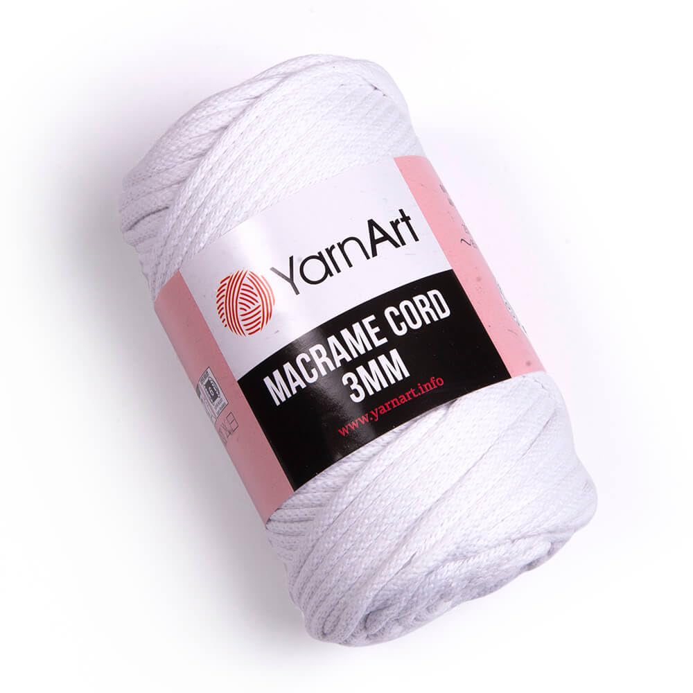 YarnArt Macrame Cord 3mm - Macrame Rope for Crafting, Knotting, Wall Hangings, and Home Decor - 60% Cotton 40% Viscose & Polyester, Soft and Durable (759-FOREST Green) BST220