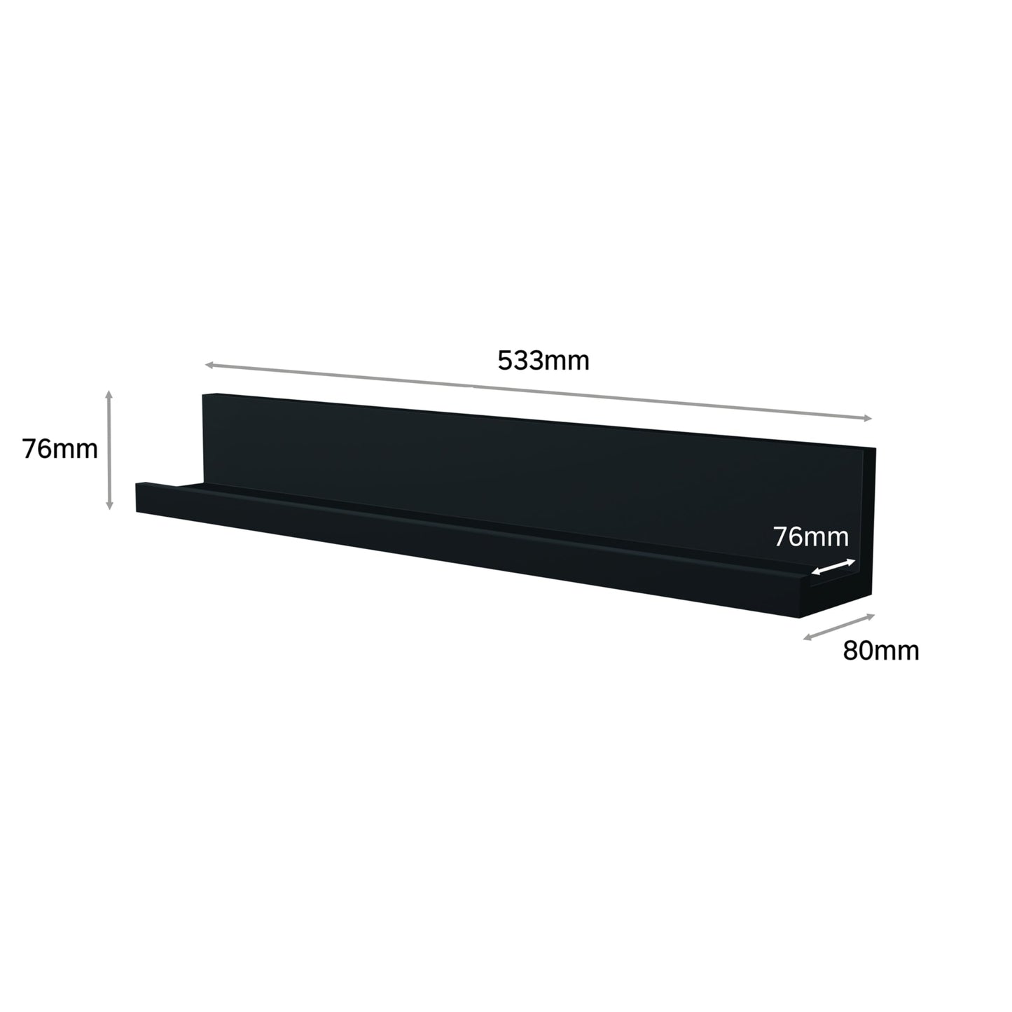 Command Picture Ledge, 21" Damage Free Hanging Floating Shelf with Adhesive Strips RD12
