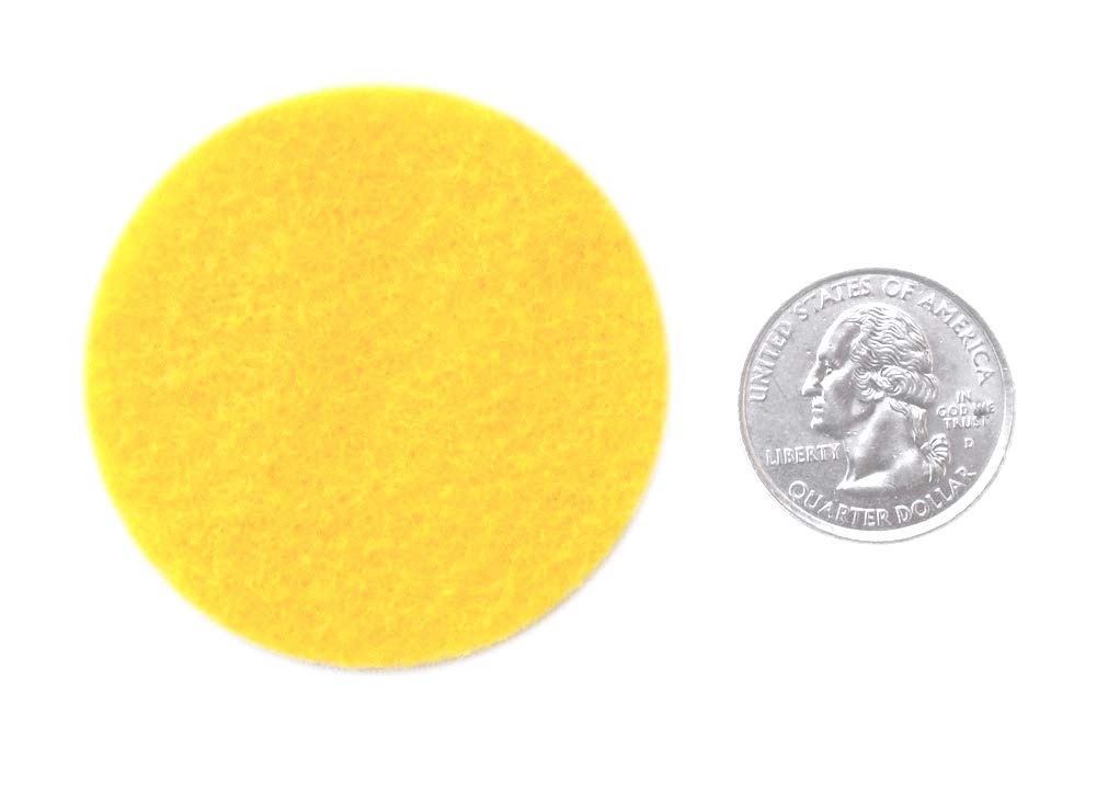 Playfully Ever After Yellow Craft Felt Circles (2 Inch - 44pc) BST220
