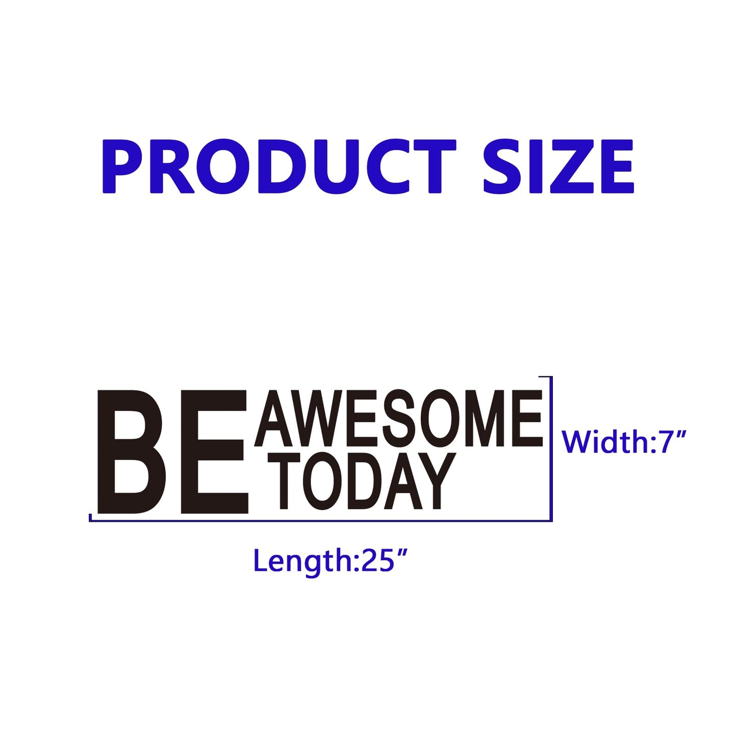 Inspirational Quotes Wall Decals for Gym: Office Motivational Positive Vinyl Art Wall Stickers for Classroom School Bedroom Living Room - Be Awesome Today 35" X 9.8" BST220