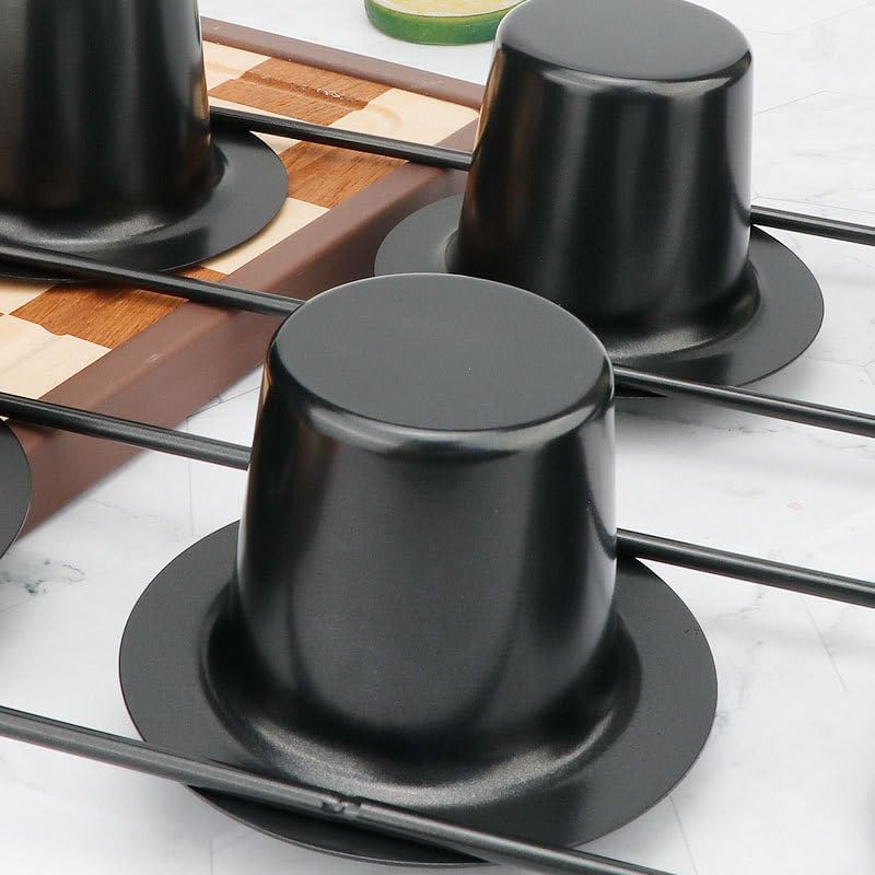 Carbon Steel Non-Stick Baking Mold, 6 Cups,Muffin and Cupcake for Baking with Metal Reinforced Frame WN420