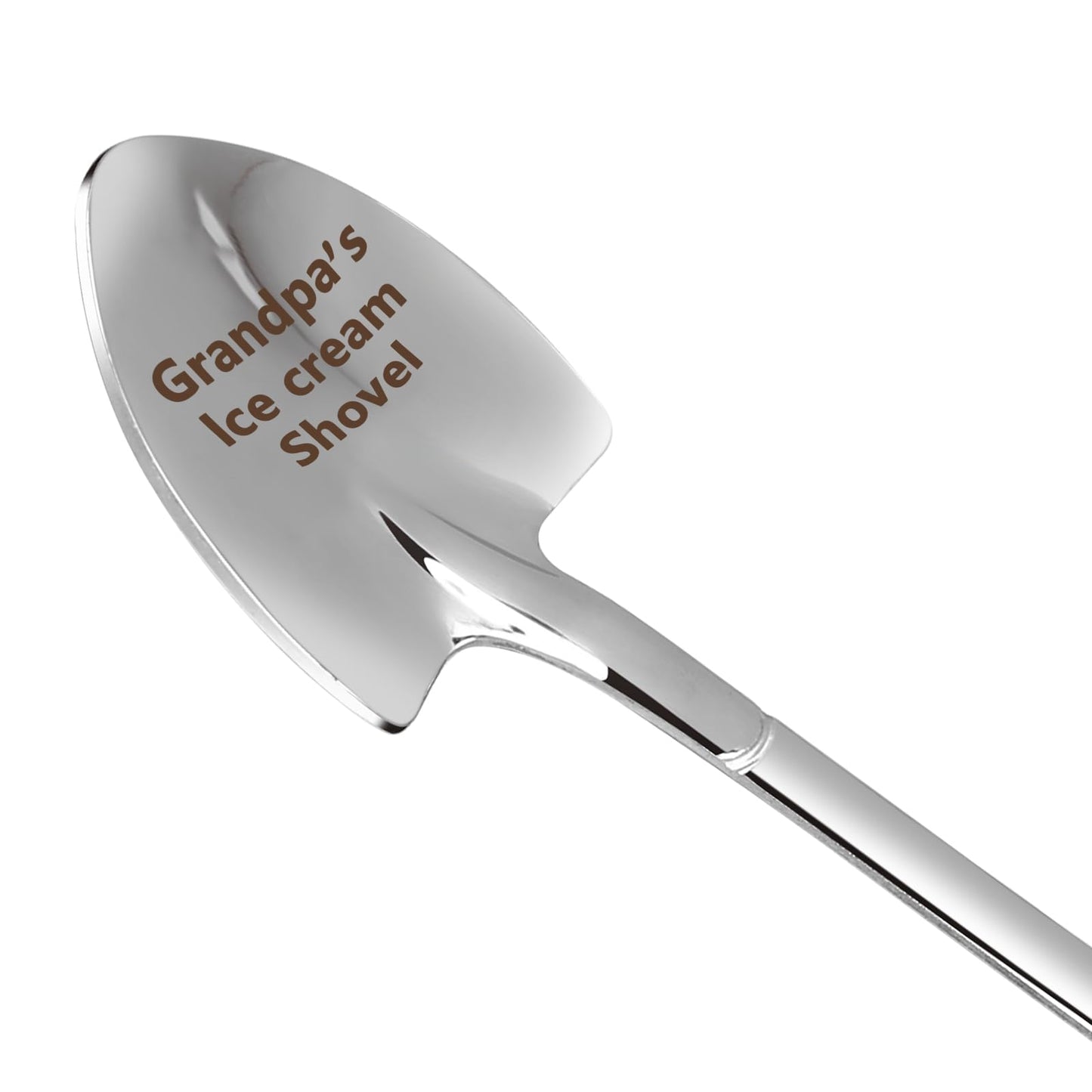 Dad Gifts - Gifts for dad from Daughter. Father Day Gifts for dad Ice Cream Spoon Scoop for Ice Cream Lovers, Father birthday Gifts Funny Engraved Stainless Steel Shovel WN420