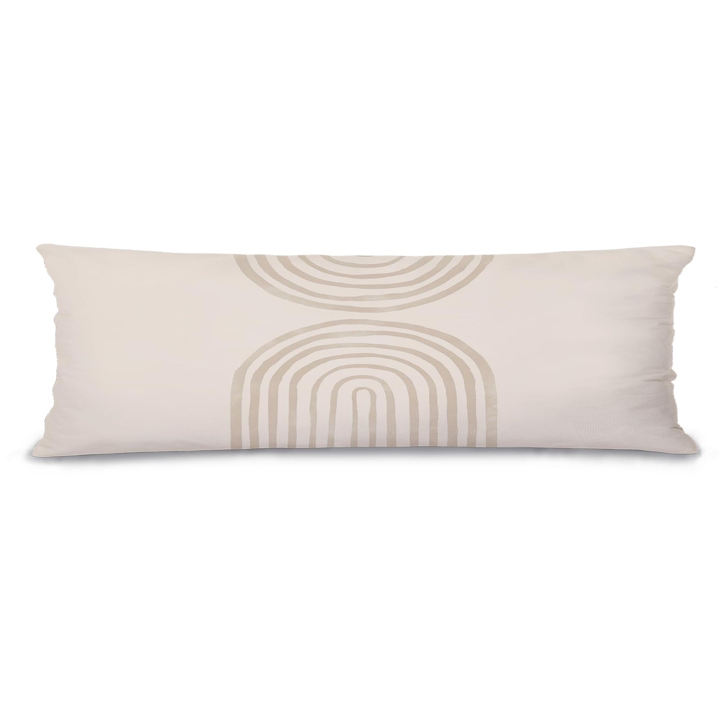 Boho Sun Sunshine 21x54 Body Pillow Cover Case, Modern Neutral Boho Horizontal Sun Sunset Sunrise Decorative Long Hug Pillow Cases for Bed Couch BST220