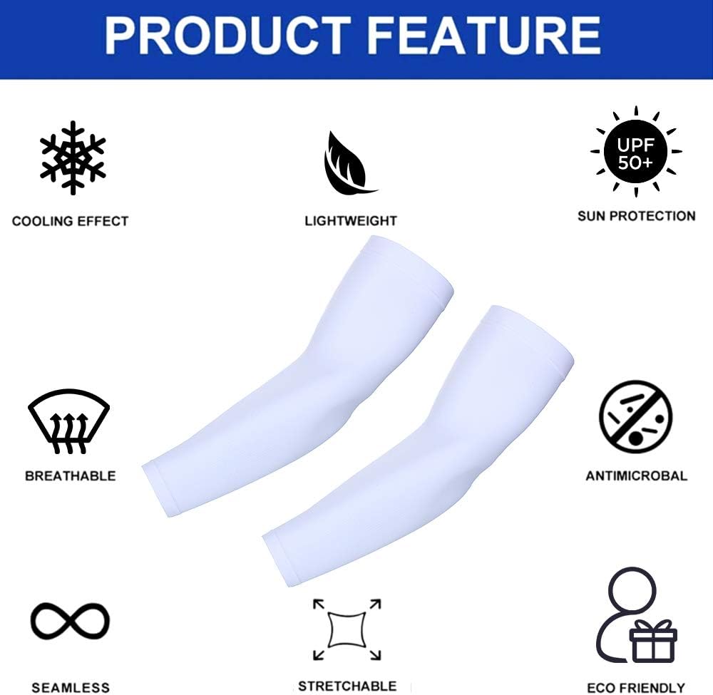 Arm Sleeves for Women Men Hand Cover Cooling Compression Arm Sleeve Tattoo Cover Up Sleeves to Cover Arm Warmers WN420