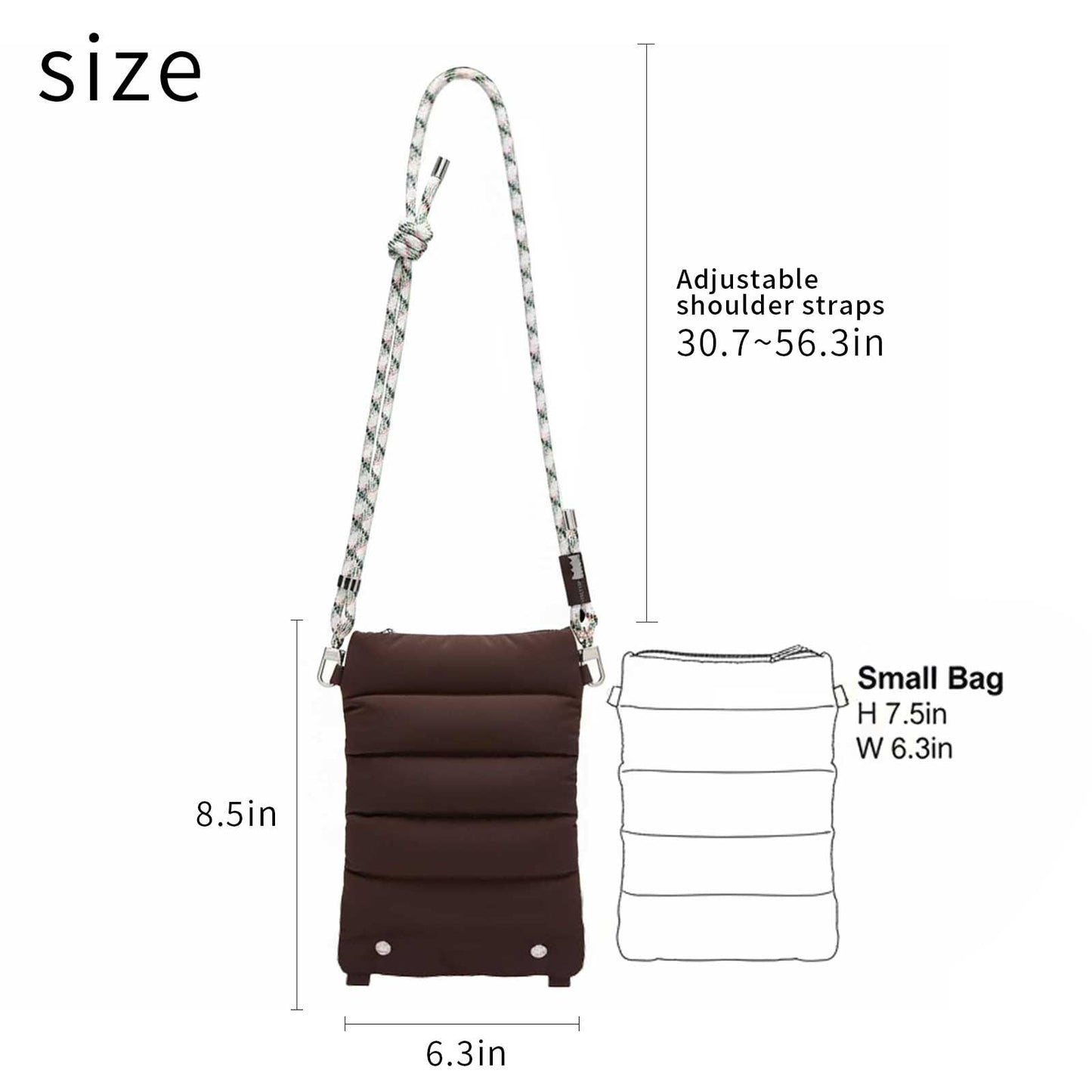 ACUARIO Crossbody Bag for Women, Tote Bag Purse for Work, Travel, Gym – Small Shoulder Bag, Stylish Women’s Tote Handbag BST202