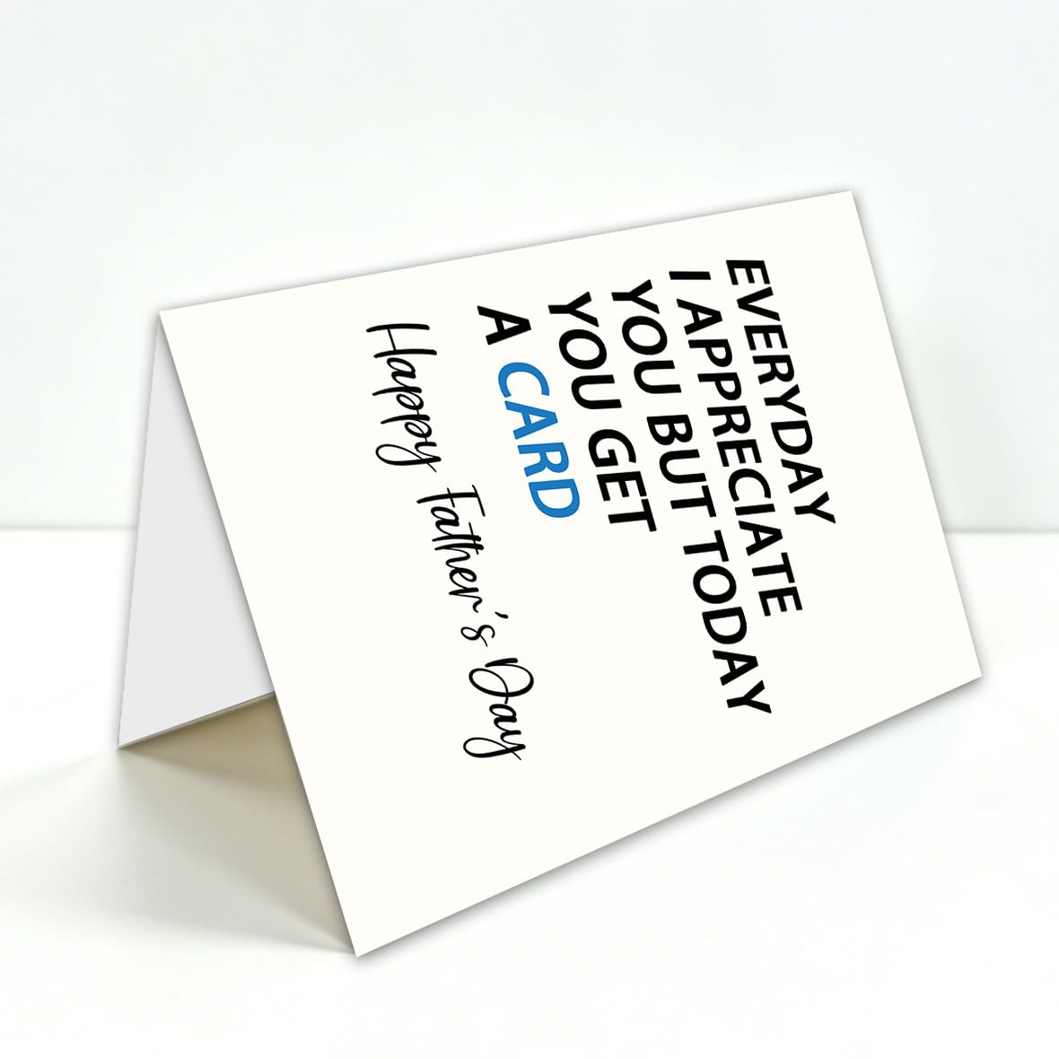 Funny Fathers Day Card for Dad, Fathers Day Gift for Dad, with Kraft Envelope and Gold Seal Sticker BST220
