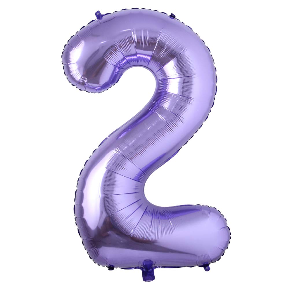 40inch Purple Helium Foil Number Balloons Large Figures Inflatable Balls Baby Shower Birthday Wedding Decoration Party Supplies (40 Inch Purple 8) BST326L