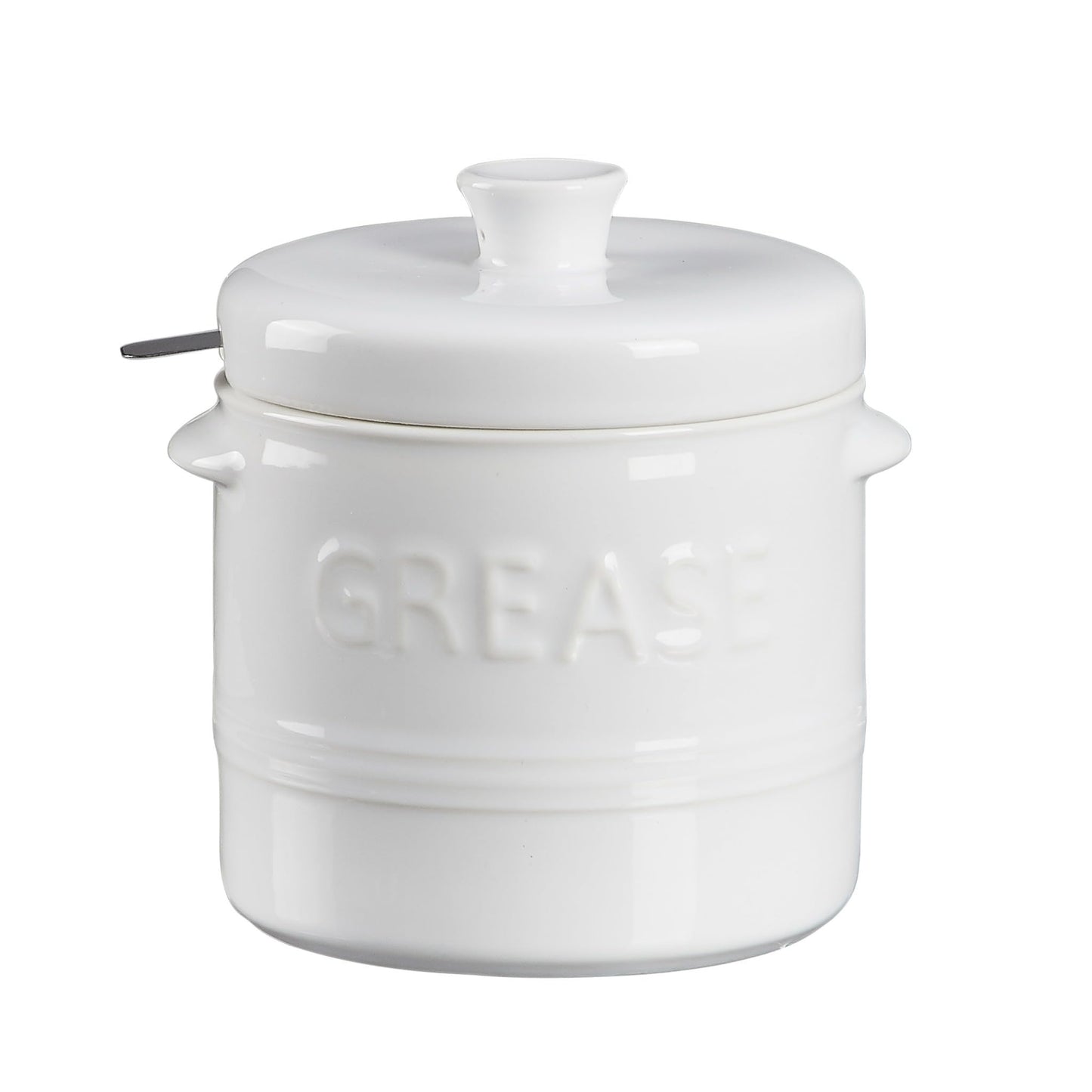 ONEMORE Ceramic Bacon Grease Container with Strainer N25