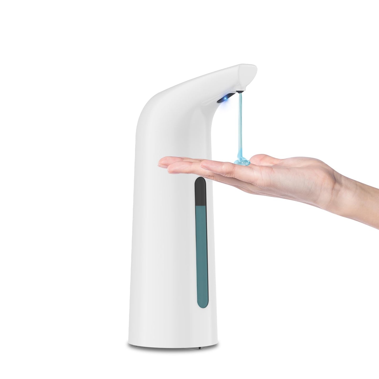 Automatic Soap Dispenser Touchless,400ML Hand & Dish Countertop Electric Liquid Dispenser with Sensor,Modern 4 Gear Adjustable Black Waterproof Battery Operated Kitchen Auto Soap Pump WN420