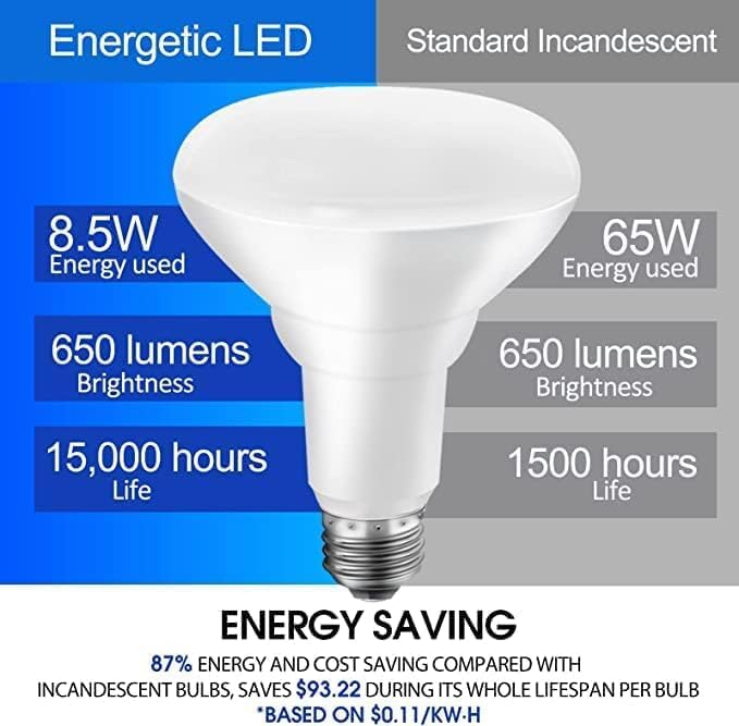 Energetic LED Recessed Light Bulbs BR30 12 pack 101