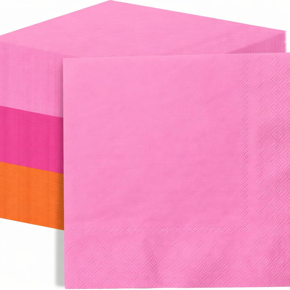 60Pcs Galentines Day Paper Napkins,Pink Heart Galentine's Gang Napkins for Girl Ladies Valentine‘s Day Party Supplies (Galentines Day) BST326L