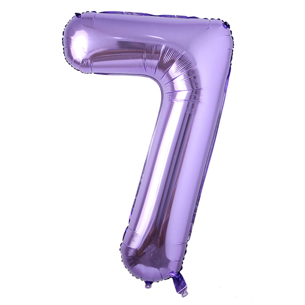 40inch Purple Helium Foil Number Balloons Large Figures Inflatable Balls Baby Shower Birthday Wedding Decoration Party Supplies (40 Inch Purple 8) BST326L