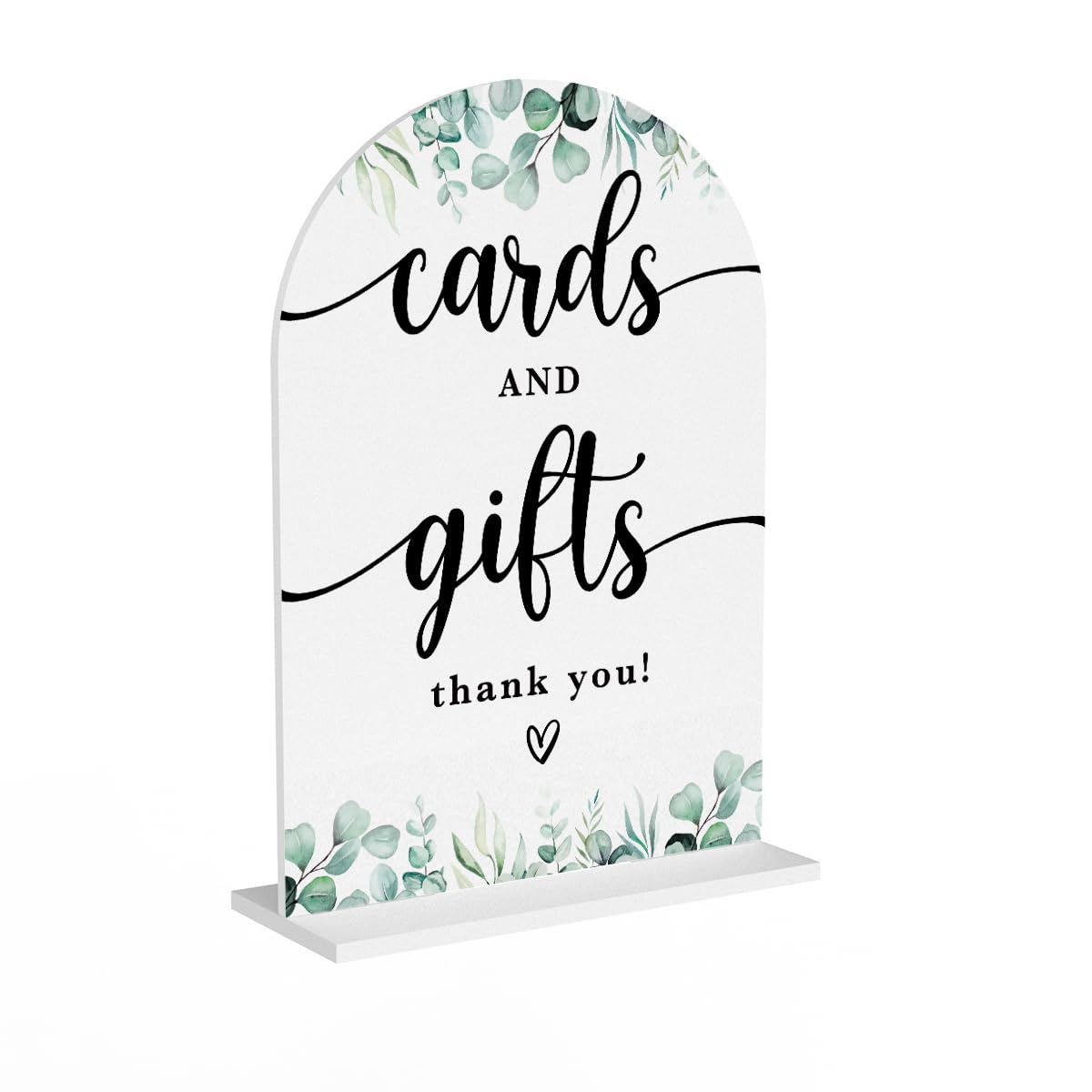 Acrylic Wedding Sign Bubble Send Off Signs for Ceremony Modern Calligraphy Arch Acrylic Table Top Signs for Wedding Reception and Event Party Table Decor (White Eucalyptus Leaves) BST326L