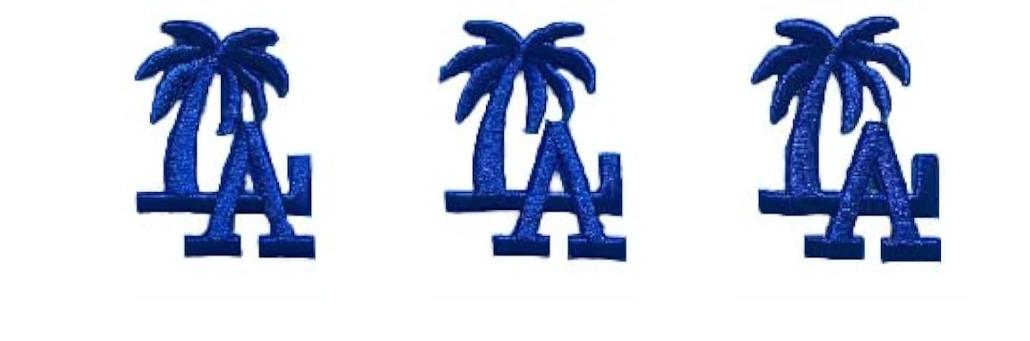 Iron-On Los Angeles Letter Patch, Stars & Stripes, 2.25 x 1.5 in, 3-Pack BST220