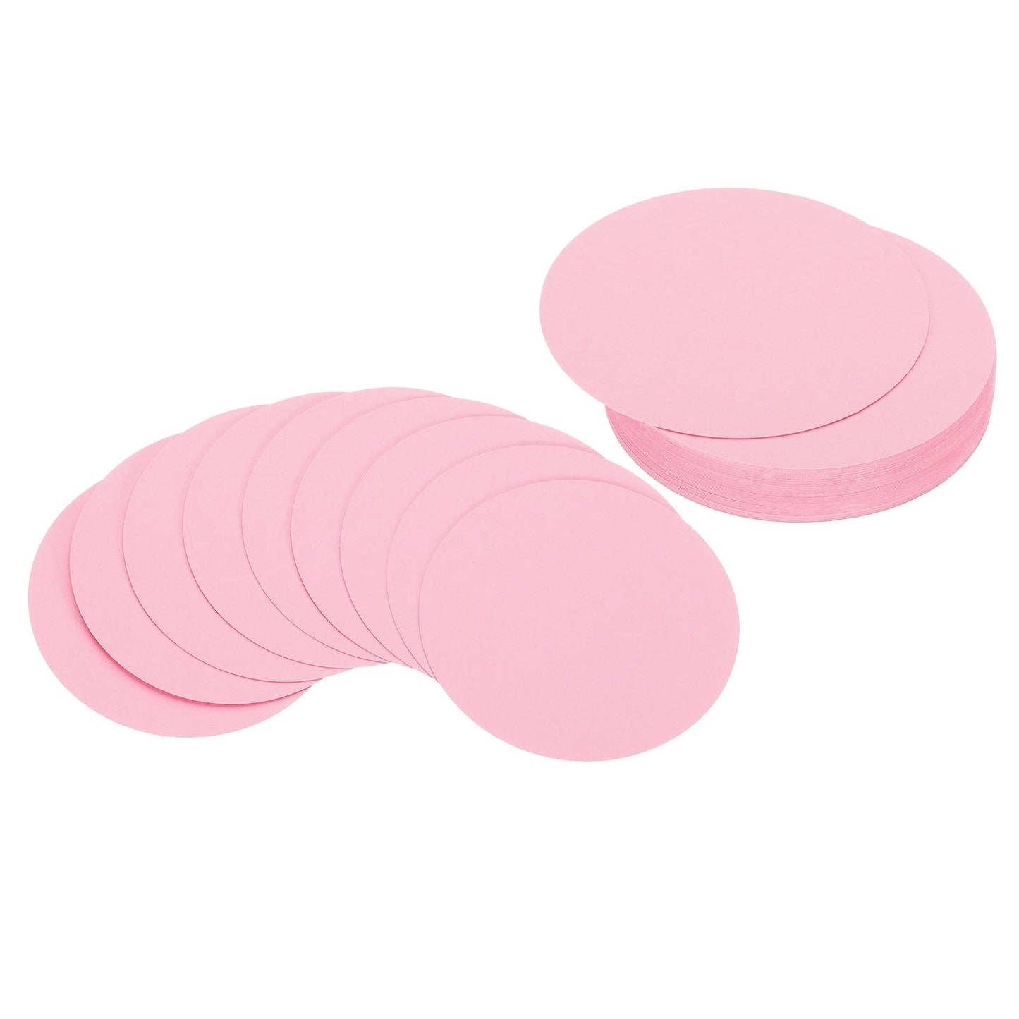 PATIKIL 4inch Circle Card Stock, 50Pcs Round Shape Cutouts Paper Thick Cardstock Coaster for DIY Craft Projects Classroom Bulletin Board Decor, Sky Blue BST326L