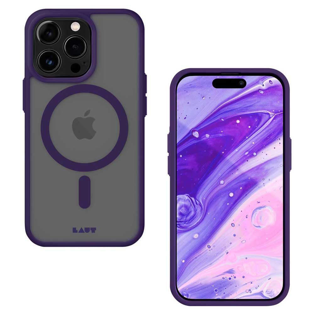 LAUT - HUEX Protect case Compatible with MagSafe for iPhone 14 Pro Max (6.7") - Dark Purple WN420
