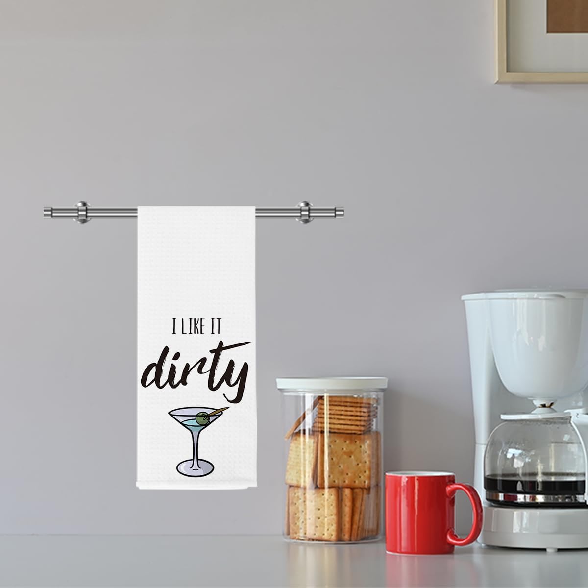 Funny Dirty Martini Gift Martini Dish Towel DirtyMartini Cocktail Lovers Hand Towel Tea Towel for Home Kitchen Bar Decor BST202