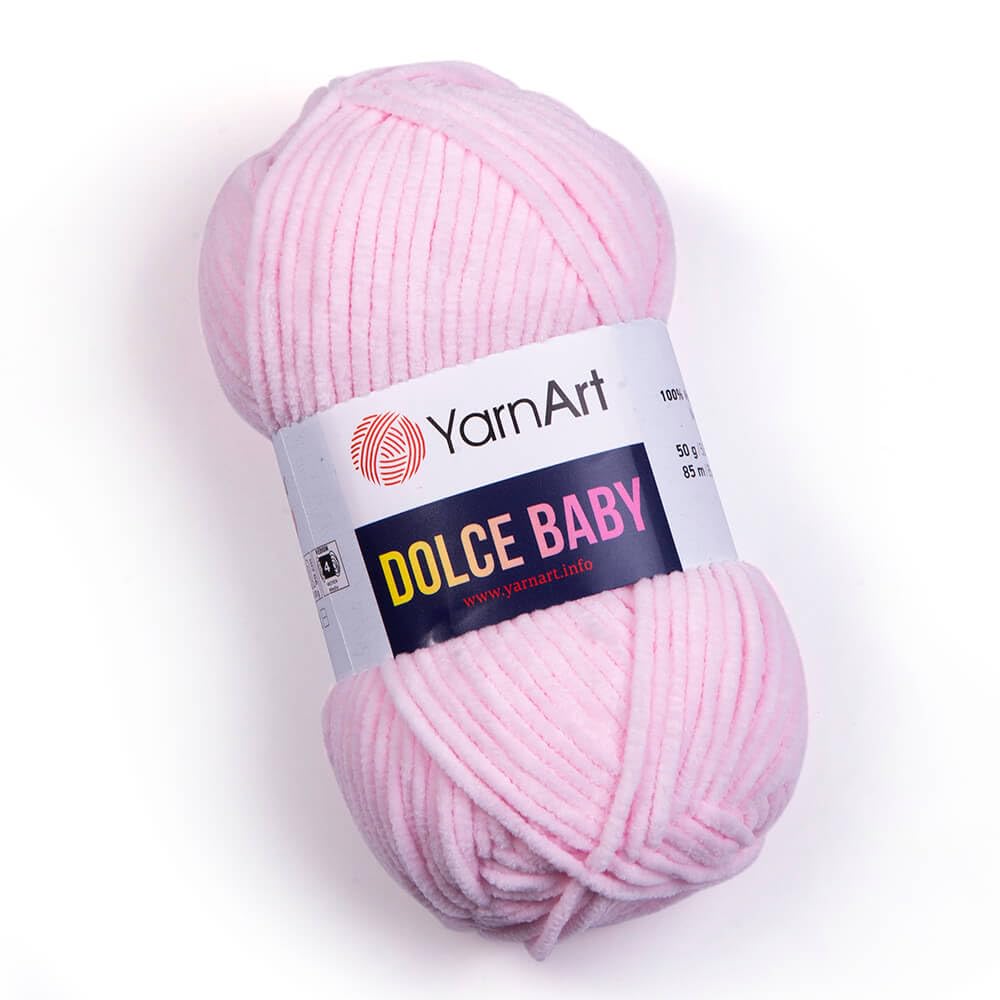 Yarnart Dolce Baby Yarn Soft Chenille Velvet Medium Blanket Amigurumi Yarn 50 Gram (1.76 oz) 93 Yards (850) BST220