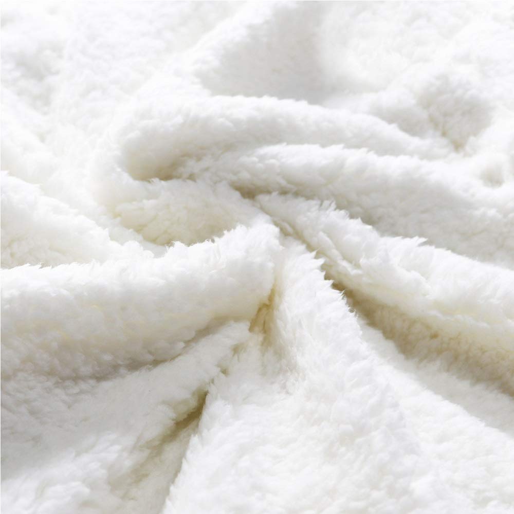Erosebridal Boys Blue Red Throw Blanket 40"X50" Abstract Ombre Kids Fleece Bed Blanket Geometric Striped Sherpa Blanket Silver White Wavy Line Warm Fuzzy Blanket Soft Lightweight Bedroom Decor BST326H