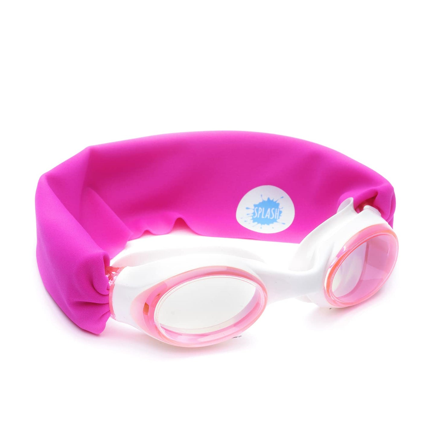 Splash Place SWIM GOGGLES with Fabric Strap -Fun, Fashionable, Comfortable - Adult & Kids Swim Goggles