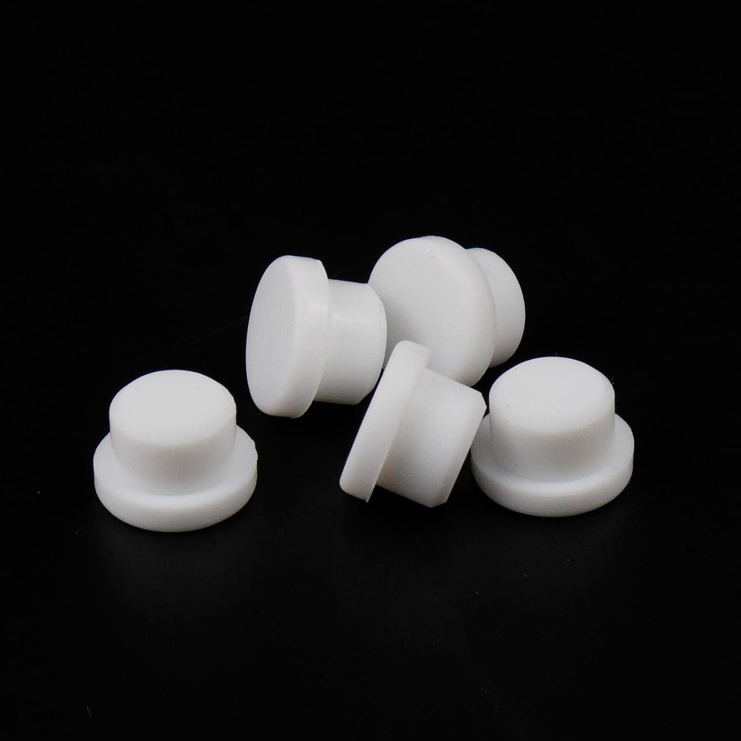 50pcs White Plastic Hole Plug 10.7mm Flush Type Panel Knockout Locking Plugs WN420