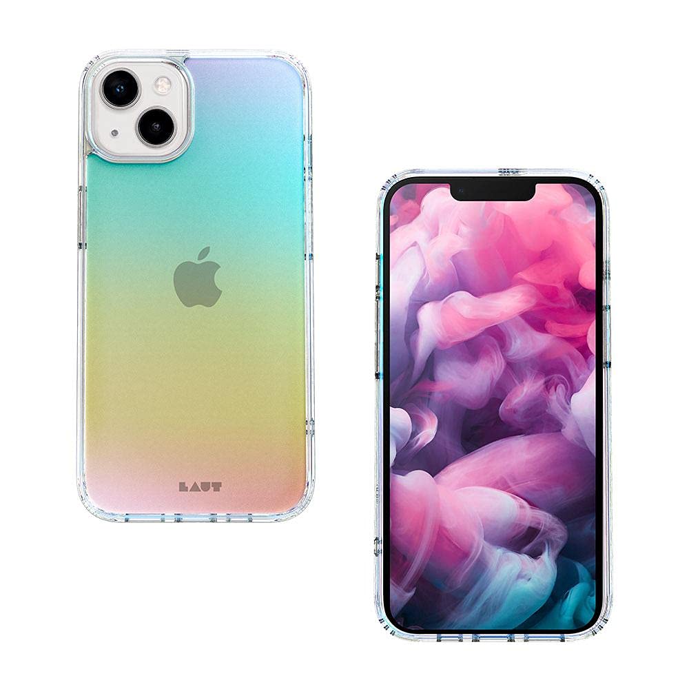 LAUT - Holo case Compatible with iPhone 13 Pro Max (6.7") | Iridescent Shine | Crystal Clear Casing | Easy Click Buttons • Midnight WN420