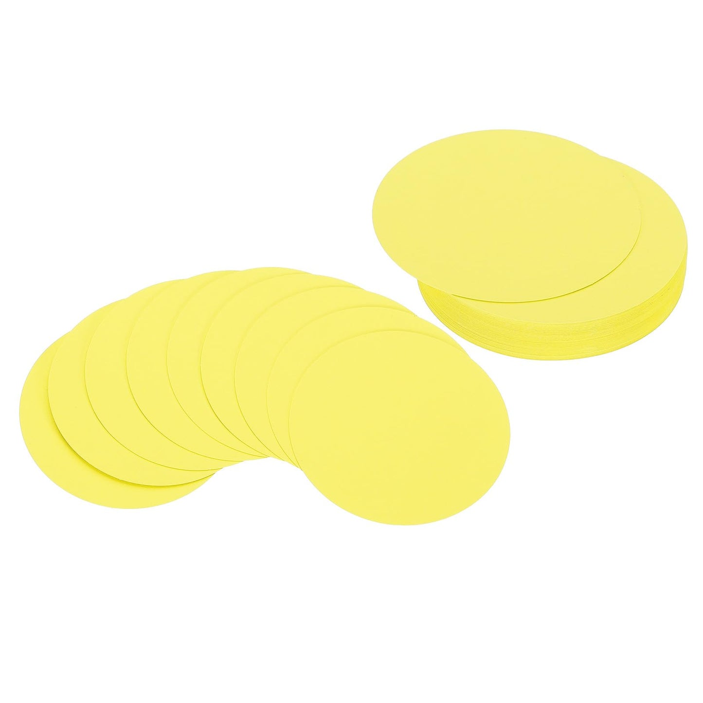 PATIKIL 4inch Circle Card Stock, 50Pcs Round Shape Cutouts Paper Thick Cardstock Coaster for DIY Craft Projects Classroom Bulletin Board Decor, Sky Blue BST326L