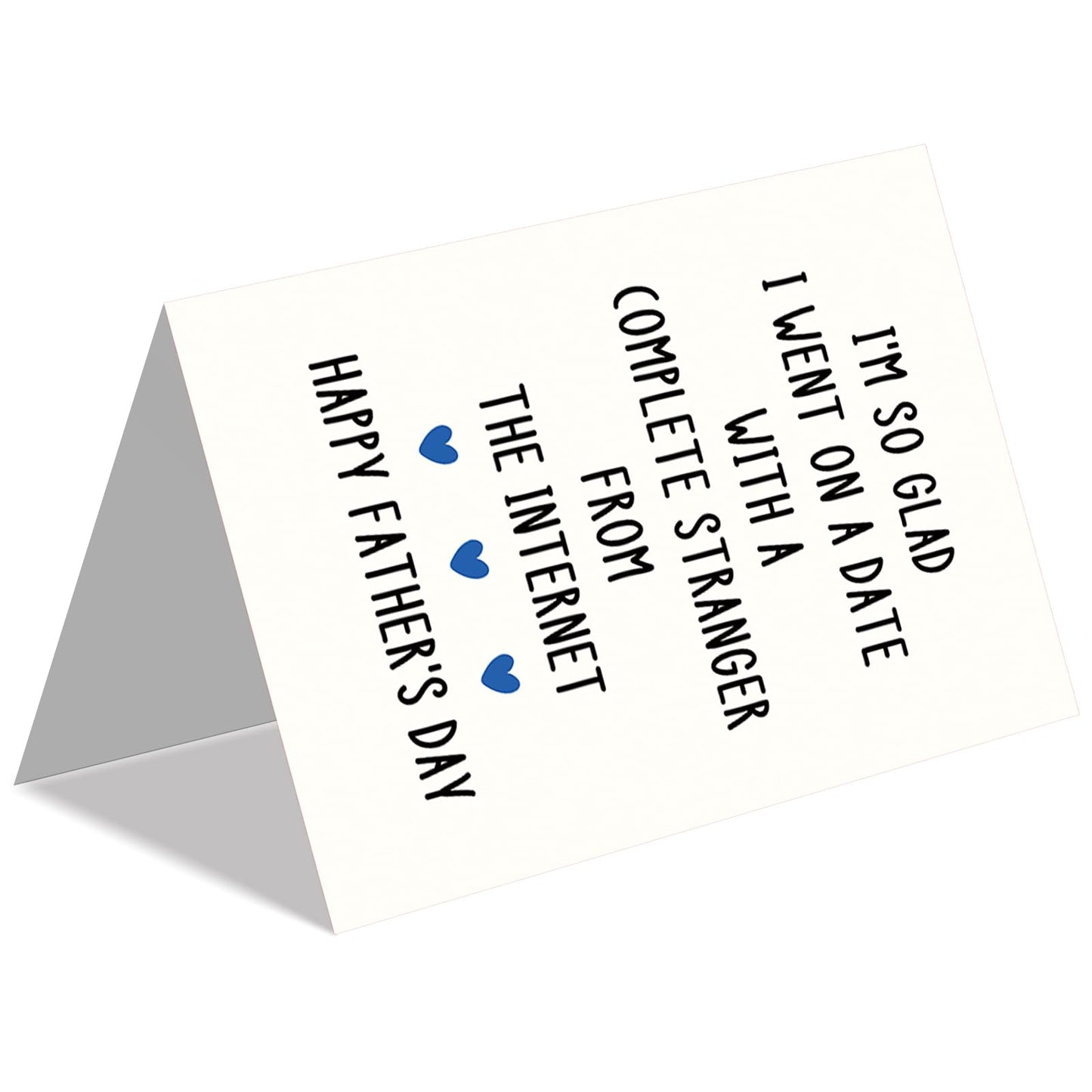 Funny Fathers Day Card for Dad, Father's Day Cards Gifts Decorations from Daughter Son, Happy Fathers Day Card from Cat, Cute Cat Dad Father's Day Decorations Gifts BST220