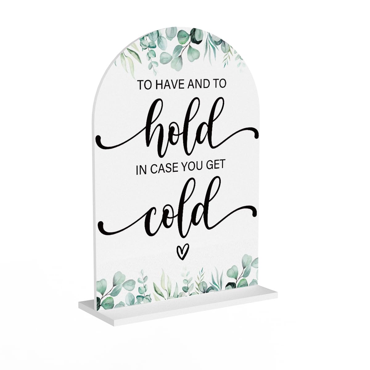 Acrylic Wedding Sign Bubble Send Off Signs for Ceremony Modern Calligraphy Arch Acrylic Table Top Signs for Wedding Reception and Event Party Table Decor (White Eucalyptus Leaves) BST326L