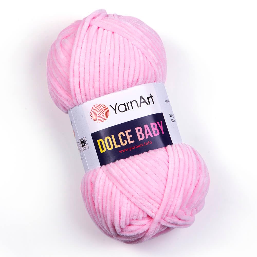 Yarnart Dolce Baby Yarn Soft Chenille Velvet Medium Blanket Amigurumi Yarn 50 Gram (1.76 oz) 93 Yards (850) BST220