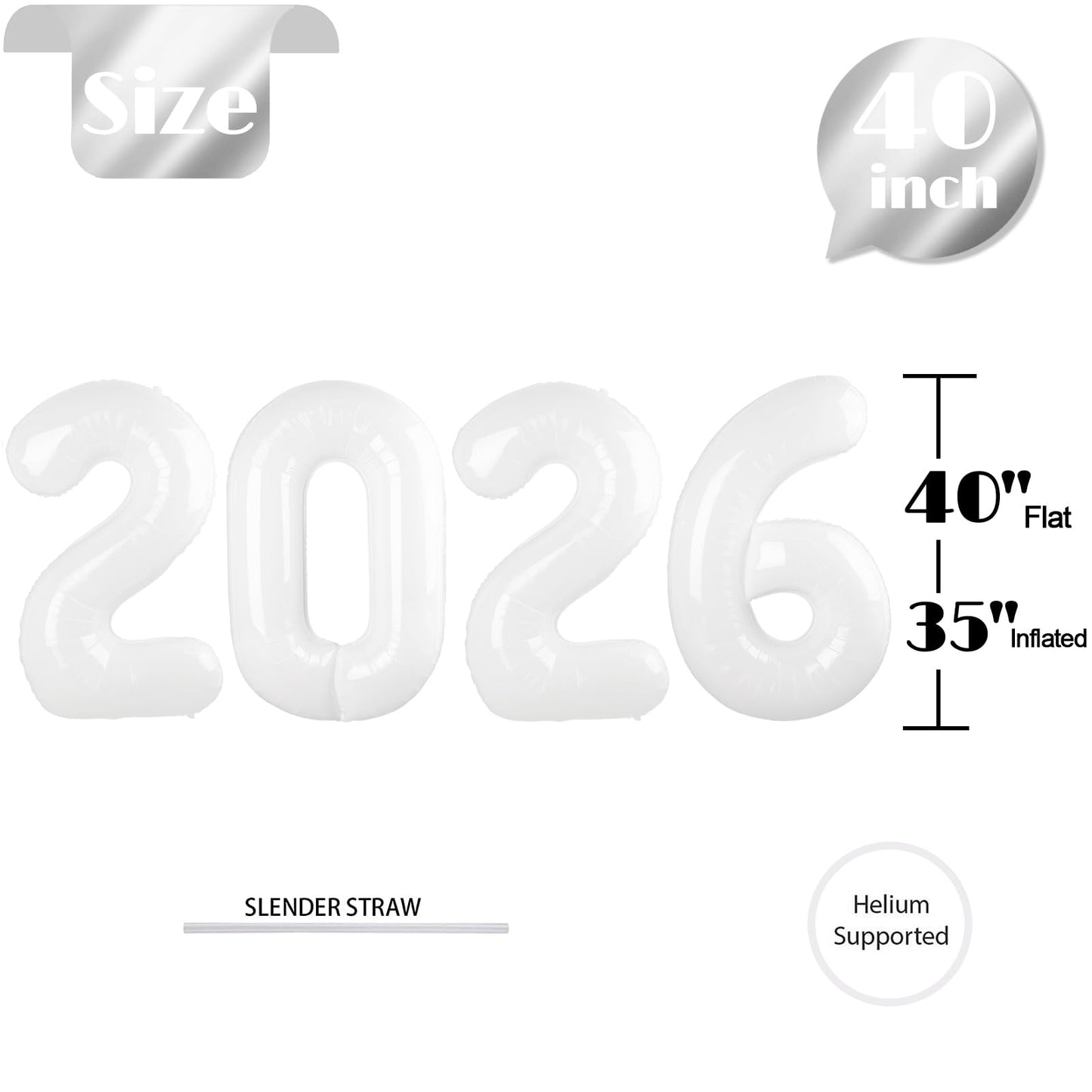 Light Brown 2026 Number Balloon, Light Brown Number Balloons 40 Inch, 2026 Balloon Birthday Decorations, 2026 Birthday Party Supplies, 2026 Graduation Party Favors, Class of 2026 Decorations BST326L