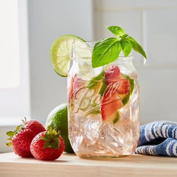 Ball Glass Mason Jar, Regular Mouth, Pint Size, 16 OZ (Pack of 3) RD4