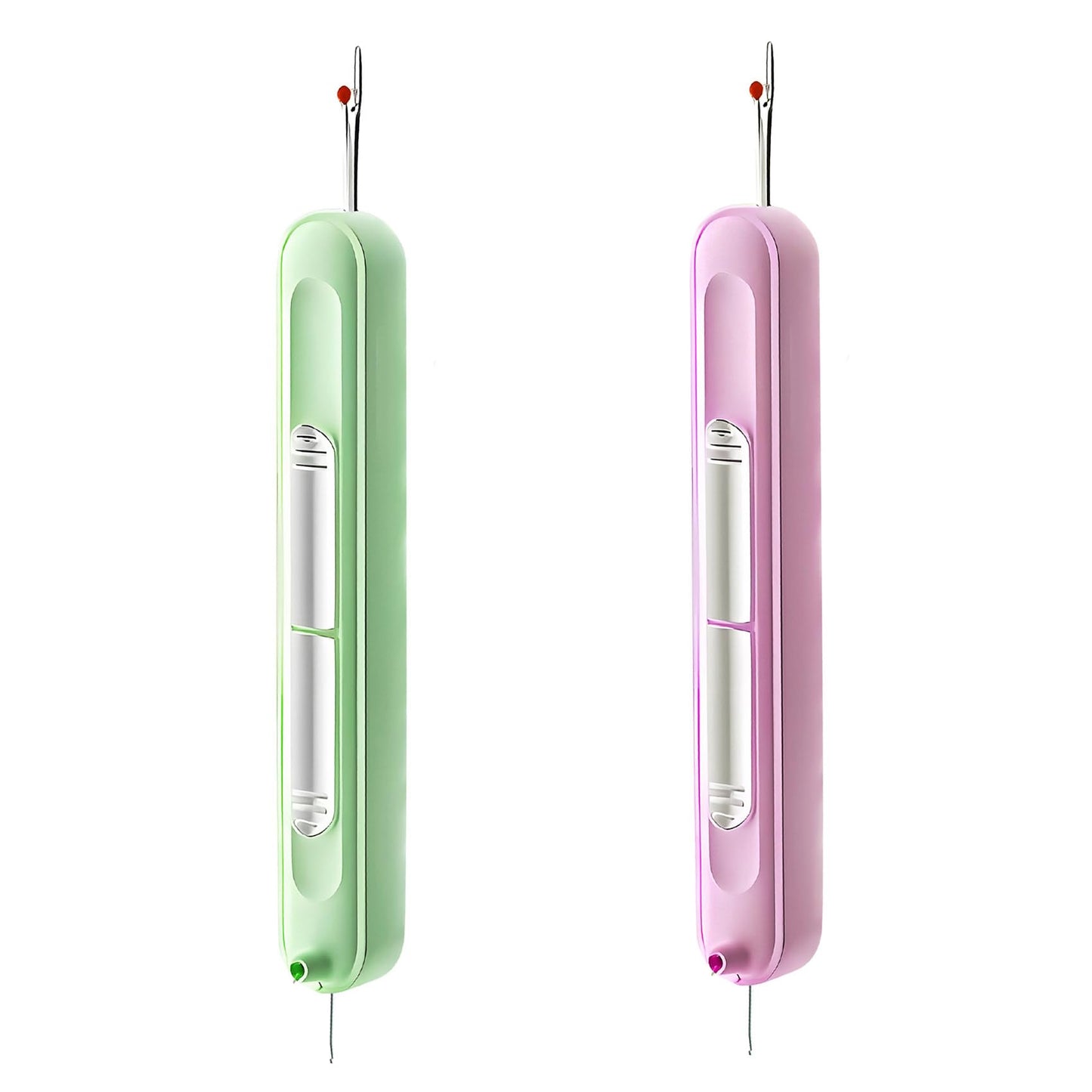 Upgraded 2 in 1 Needle Threaders Seam Ripper,Sewing Supplies,Multifunctional Sewing Tool, Quick Sewing Machine Loop Automatic Needle Threaders (2Pcs-Yellow) BST202