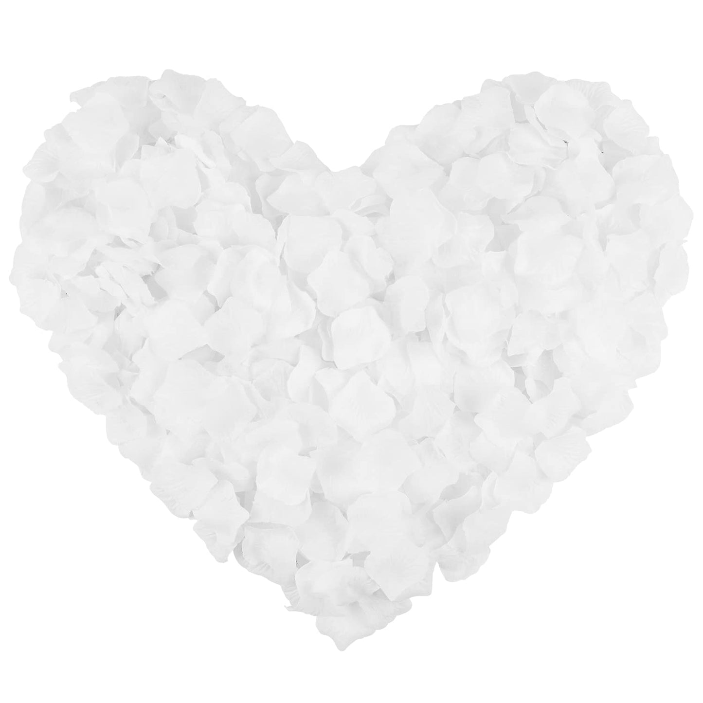 Henzxi 1000 Pcs Rose Petals, Artificial Flower Petals, for Romantic Night, Wedding, Event, Party, Valentine Decor (1000 Pcs, Ivory) BST220