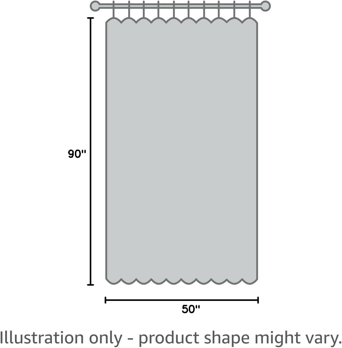 jinchan Room Darkening Curtains 90 Inch Length 2 Panels Set Linen Lined Curtains for Living Room Bedroom Farmhouse Grommet Thermal Insulated Drapes Light Locking for Door Window 50x90 Inch