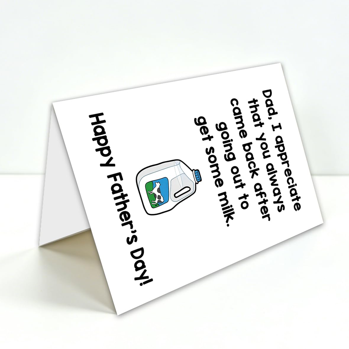 Funny Fathers Day Card for Dad, Fathers Day Gift for Dad, with Kraft Envelope and Gold Seal Sticker BST220