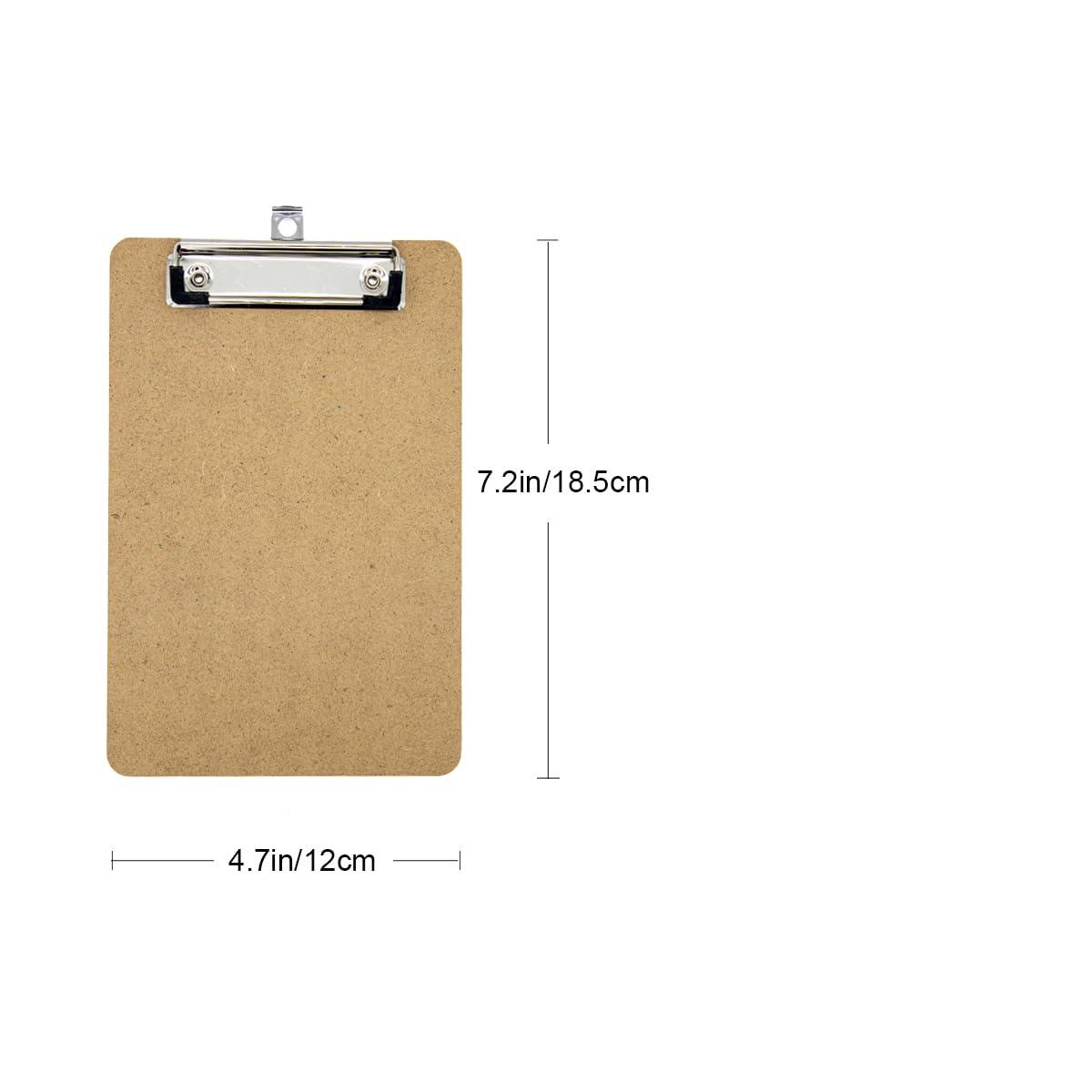 Wood Clipboard 8.74x5.82in, Memo Size A5 Clipboards Wooden Heavy Duty Clipboard with Low Profile Clip for Office, Teacher, Classroom & Back to School College Supplies, Pack of 5 BST326H